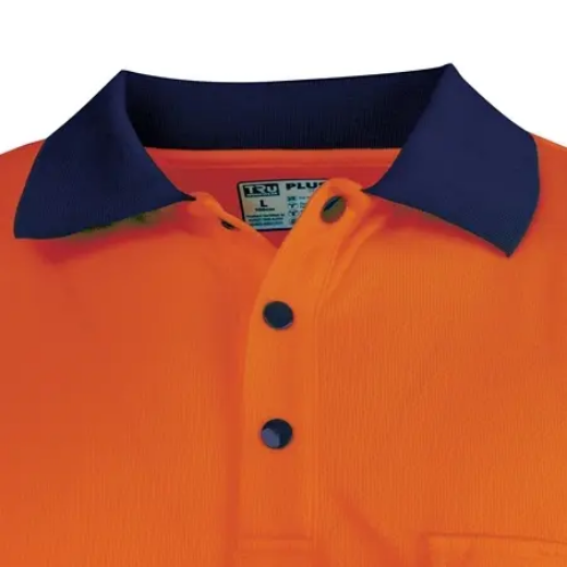 Picture of Tru Workwear, L/S Two Tone Hi-Vis Polo Shirt